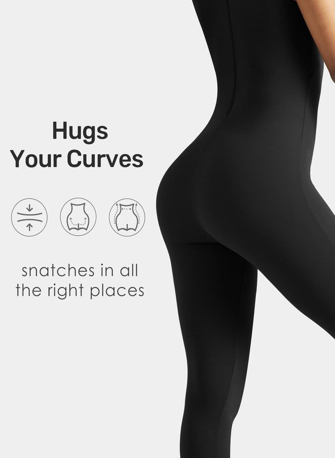 speerise Spandex Bodysuit for Women Zip Sleeveless Unitard Bodycon Jumpsuits Leotard for Costume - Image 4